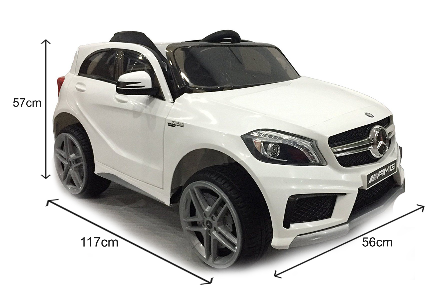 Voiture enfant Mercedes GLA 45 AMG - noir - 12V