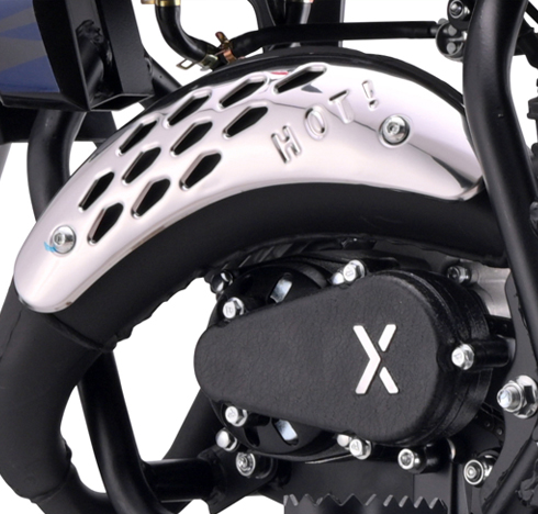 Protection d’échappement chromée