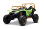 Buggy électrique Arctic CAT XXL 4x4 24V, verte , deux places, roues EVA souples, moteurs puissants, batterie lithium, lecteur MP3 avec Bluetooth, suspension arrière, sièges en simili-cuir, sous licence