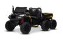 Voiture électrique agricole RIDER 6X6 24V avec transmission intégrale 4x 200W, deux places, noir, batterie lithium, roues EVA, siège double en similicuir, essieux avec suspension, télécommande 2,4 GHz, lecteur MP3 avec entrée USB/AUX, Bluetooth