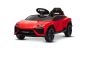 Voiture électrique pour enfants Lamborghini Lanzador 12V avec transmission aux roues arrière, sous licence (une place), rouge, batterie lithium, éclairage LED, siège large, télécommande 2,4 GHz, lecteur MP3 avec entrée USB/AUX et connexion Bluetooth