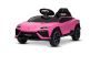 Voiture électrique pour enfants Lamborghini Lanzador 12V avec transmission aux roues arrière, sous licence (une place), rose , batterie lithium, éclairage LED, siège large, télécommande 2,4 GHz, lecteur MP3 avec entrée USB/AUX et connexion Bluetooth
