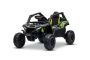 Voiture électrique pour enfants Kawasaki TERYX KRX 1000 12V, noir, siège unique, suspension arrière, télécommande 2,4 GHz, batterie lithium, 2 moteurs de 25W, cadres de protection ouvrants, lecteur MP3 avec entrée USB/AUX, sous licence.