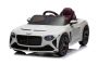 Voiture électrique pour enfants Bentley Bacalar 12V, blanche, portes s’ouvrant vers le haut, télécommande 2,4 GHz, éclairage LED, entrée USB/AUX, suspension, batterie lithium, 2 moteurs de 25W, licence ORIGINALE
