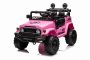 Voiture électrique enfant TOYOTA FJ CRUISER avec traction arrière, Rose, Batterie 12V, Châssis haut, Siège large, Suspension d'essieu arrière, Lumières LED, Télécommande 2,4 GHz, Lecteur MP3 avec entrée USB/AUX, Licence
