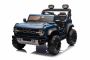 Voiture électrique pour enfants Ford Bronco XL avec propulsion arrière, sous licence (deux places), bleue, batterie au lithium, suspension haute, deux sièges, essieu arrière suspendu, télécommande 2,4 GHz, lecteur MP3 avec entrée USB, lumières LED