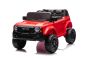 Voiture électrique pour enfants Toyota Landcruiser 12V, rouge, siège large monoplace, télécommande 2,4 GHz, entrée USB / AUX, Bluetooth, suspension, batterie au lithium, feux LED, 2 moteurs de 25W, licence ORIGINALE