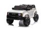 Voiture électrique pour enfants Toyota Landcruiser 12V, blanc , siège large monoplace, télécommande 2,4 GHz, entrée USB / AUX, Bluetooth, suspension, batterie au lithium, feux LED, 2 moteurs de 25W, licence ORIGINALE