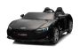 Voiture électrique enfants 24V 2 places Audi R8 SPYDER, noir, Lecteur MP3 avec USB/AUX et Bluetooth, Batterie 24V/14Ah, Moteurs 2 x 200W, Roues EVA avec suspension arrière, Sièges réglables en cuir, Télécommande, Licence