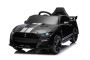 Voiture électrique enfants 12V Ford Shelby Mustang GT 500 Cobra, noire, télécommande 2,4 GHz, entrée USB, lumières LED, moteur 2 x 30 W, licence ORIGINALE