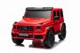 4x4² Voiture électrique pour enfants 12V 2 places Mercedes-Benz G63 AMG, rouge, Lecteur MP3 avec entrée USB/AUX, Conduite 4x4, Batterie 12V14Ah, Roues EVA avec suspension, Sièges en similicuir, Télécommande, Licence