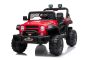 Voiture électrique All Ride à propulsion, rouge, batterie 12V, Châssis haut, siège large, Suspension sur essieu arrière, Télécommande 2,4 GHz, Lecteur MP3 avec USB, Lumières LED, rouge