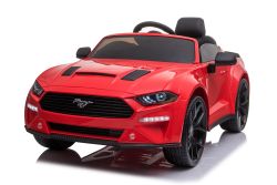 Voiture electrique enfant Ford Mustang 24V, rouge, roues Soft EVA, moteurs 2 x 16000 tr / min, batterie 24V, télécommande 2,4 GHz, lecteur MP3 avec USB, licence ORIGINALE