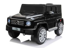 Voiture électrique Mercedes G500 12V, noir, télécommande 2,4 GHz, entrée USB / SD, suspension arrière, batterie lithium, éclairage LED, licence ORIGINALE