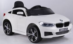 Voiture electrique enfants BMW 6GT - Siège unique, Blanc, Licence d'origine, Alimentation par batterie, Portes ouvrantes, 2x Moteur, Batterie 2x 6V / 4 Ah, Télécommande de 2,4 Ghz, Démarrage en douceur