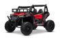 Voiture électrique enfants 24V 2 places UTV avec télécommande 2,4 GHz, rouge, Buggy électrique enfant, moteurs 2 X 200 W, Batterie lithium, lumières LED, roues EVA souples, lecteur MP3/USB/SD