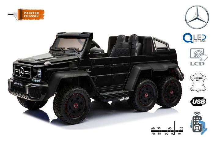 Electric Ride On Toy Car Mercedes Benz G63 6x6 Lcd Screen Wheel Lights Bottom Lights 2 4ghz 12v14ah Removable Battery Box 4 X Motor Remote Control Double Leather Seat Eva Wheels Fm Radio Two Electric Ride On Toy Car Mercedes Benz G63 6x6 Lcd Screen Wheel Lights Bottom Lights 2 4ghz 12v14ah Removable Battery Box 4 X Motor Remote Control Double Leather Seat Eva Wheels Fm Radio Two