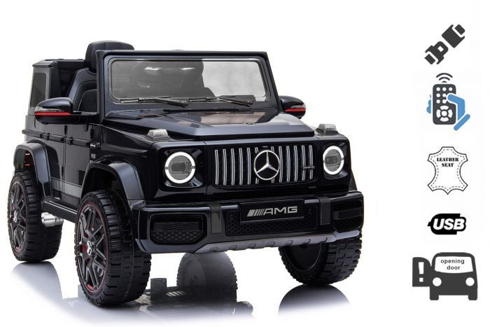 Voiture Electrique Mercedes G Neuve Noire Avec Licence D Origine Porte A Batterie Ouverture Par Des Portes Monoplace 2x Moteur Batterie 12 V Telecommande De 2 4 Ghz Suspension Arriere Demarrage En Douceur