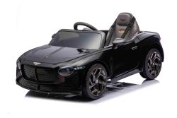 Voiture électrique pour enfants Bentley Bacalar 12V, noir, portes s’ouvrant vers le haut, télécommande 2,4 GHz, éclairage LED, entrée USB/AUX, suspension, batterie lithium, 2 moteurs de 25W, licence ORIGINALE