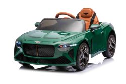 Voiture électrique pour enfants Bentley Bacalar 12V, verte, portes s’ouvrant vers le haut, télécommande 2,4 GHz, éclairage LED, entrée USB/AUX, suspension, batterie lithium, 2 moteurs de 25W, licence ORIGINALE