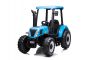 Tracteur électrique porteur NEW HOLLAND-T7 12V, bleu, monoplace, siège en cuir, lecteur MP3 avec entrée USB, propulsion arrière, moteur 2x 35W, roues EVA, télécommande 2,4 GHz, licence d'origine