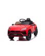 Voiture electrique enfànt Lamborghini Urus, rouge, sous licence d'origine, alimenté par batterie, portes à ouverture verticale, 2x moteur, batterie 12 V, télécommande 2,4 GHz, roues EVA souples, suspension, démarrage en douceur