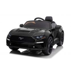Voiture electrique enfant Drift Ford Mustang 24V, noire, roues Smooth Drift, moteurs 2 x 25000 tr / min, mode Drift à 13 km / h, batterie 24V, lumières LED, roues avant souples en EVA, télécommande 2,4 GHz, siège PU souple, Licence ORIGINALE