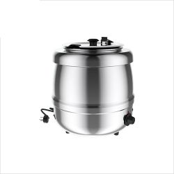 Bouilloire à soupe, extérieur en acier inoxydable, 35 ° C à 80 ° C, 6 positions de thermostat, 400 Watts, 10L