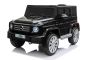 Voiture électrique Mercedes G500 12V, noir, télécommande 2,4 GHz, entrée USB / SD, suspension arrière, batterie lithium, éclairage LED, licence ORIGINALE