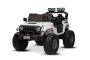 Voiture électrique Beneo Motors OFFRIDE 4x4 Deux places 24V, blanche, lecteur MP3 avec entrée USB/AUX, transmission 4x4, batterie au lithium, grosses roues EVA avec suspension aux roues arrière, télécommande, phares LED