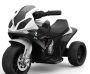 BMW S 1000 RR Tricycle électrique pour enfants, Moto à piles, 3 roues, sous licence, 1x moteur, batterie 6V, Noir