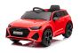 Voiture électrique enfants 12V RS6, Rouge, Siège en cuir, Moteur 2x 25W, voiture electrique enfants avec Télécommande 2,4 Ghz, Roues EVA souples, Lumières LED, Démarrage progressif, Licence ORIGINAL