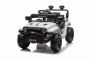 Voiture électrique pour enfants OFFROAD NEW avec traction arrière, blanche, batterie lithium, châssis haut, siège large, suspension arrière, télécommande 2,4 GHz, lumières LED