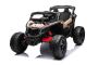 Voiture électrique pour enfants Can-am Maverick Monoplace avec entraînement 4X4, Noir, Suspension indépendante, Télécommande 2,4 Ghz, Moteurs 4 x 35W, Roues EVA, Siège en cuir, Lecteur MP3 avec entrée USB/AUX, Sous licence