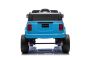 Voiture électrique pour enfants Toyota Landcruiser 12V, bleu, siège large monoplace, télécommande 2,4 GHz, entrée USB / AUX, Bluetooth, suspension, batterie au lithium, feux LED, 2 moteurs de 25W, licence ORIGINALE