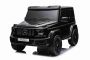 4x4² Voiture électrique pour enfants 12V 2 places Mercedes-Benz G63 AMG, noir, Lecteur MP3 avec entrée USB/AUX, Conduite 4x4, Batterie 12V14Ah, Roues EVA avec suspension, Sièges en similicuir, Télécommande, Licence