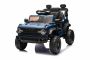 Voiture électrique Ford Bronco avec traction arrière, sous licence (siège unique), bleue, batterie lithium, haute garde au sol, siège large, suspension de l'essieu arrière, télécommande 2,4 GHz, lecteur MP3 avec entrée USB, feux LED.