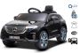 Voiture mercedes bebe 12V, Mercedes-Benz EQC, noire, sous licence d'origine, siège en similicuir, portes qui s'ouvrent, moteur 2x 35W, batterie 12V / 7Ah, télécommande 2,4 Ghz, roues souples en EVA, suspension, démarrage progressif, lumières LED